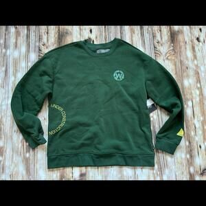 Brooklyn Cloth MFG Co. Green In The Works Graphic Crewneck Sweatshirt Size M NWT